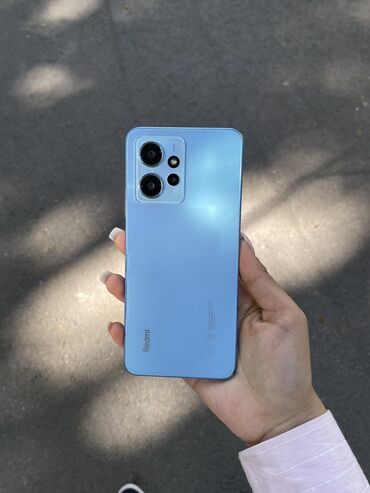 телефоны xiaomi redmi рассрочка: Redmi, Redmi Note 12, Б/у, 128 ГБ, цвет - Синий, 2 SIM