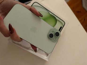 iphone telofon: IPhone 15, 128 GB, Alpine Green, Simsiz şarj, Face ID — 6