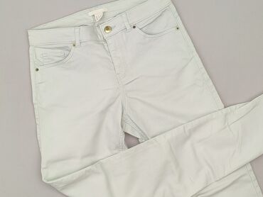 białe jeansy mom fit: H&M, Jeansy damskie, rozmiar S