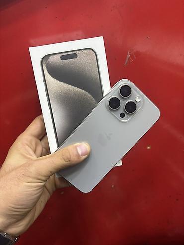 server qiymetleri: IPhone 15 Pro, 256 GB, Gümüşü, Simsiz şarj — 1