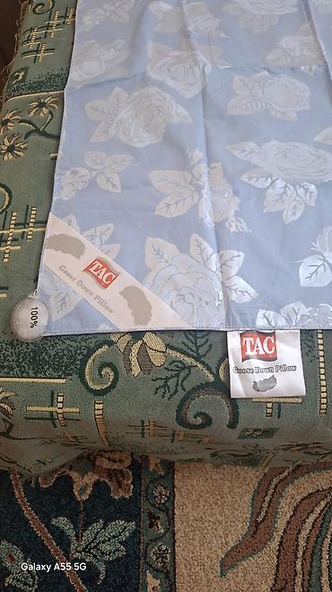 Текстиль: TAC Goose Down Pillow – yastıq üçün qabıq/üzlük. 1 ədədi 5 az. 4 ədəd — 3