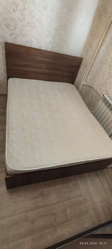 дсп мебель: Двуспальная кровать, С подъемным механизмом, С матрасом, Без выдвижных ящиков, Азербайджан