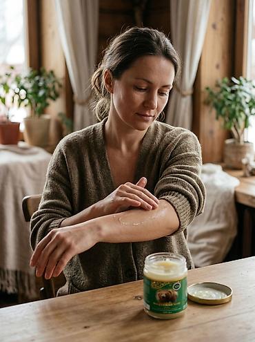 Животные жиры: Медвежий жир, 100 мл - 100% натуральный продукт - Фасовка: стеклянная — 3