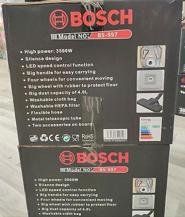 Məişət texnikası: Tozsoran Bosch Made in Germany Guc turbo 3500 watt eco yari sessiz — 2