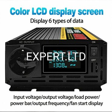 Digər elektrik malları: 3000 Watt gücündə təmiz sinus dalğalı invertor satılır. Daxil olan — 11