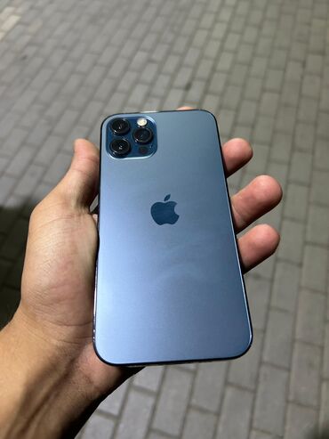 ayfon 7plus: IPhone 12 Pro, 128 GB, Mavi, Face ID, Simsiz şarj, Zəmanət