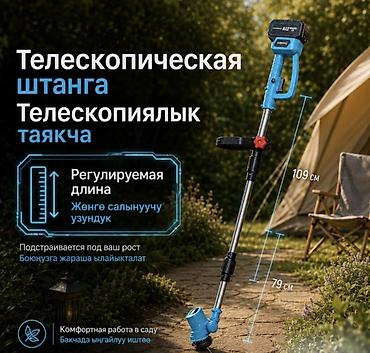 поростер: Аккумуляторный садовый триммер Grass Killer с 2 аккумуляторами — — 5