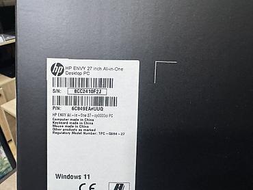 Masaüstü kompüterlər və iş stansiyaları: HP ENVY 27 All-in-One 4K — i5-12400 / 16GB / RTX 1650 / 512GB 🔥 HP — 10