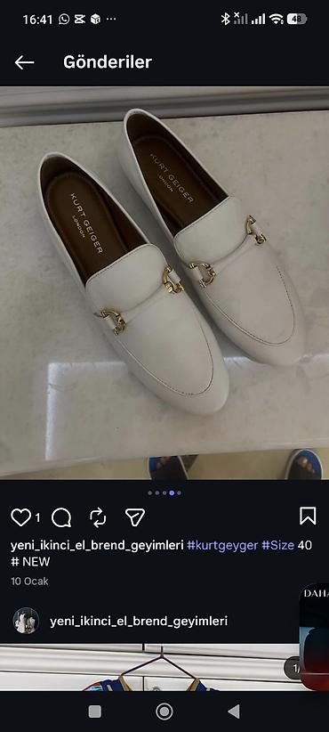 kurtla: Kurt Geiger London qadın loaferləri - Rəng: ağ - Model: klassik — 2