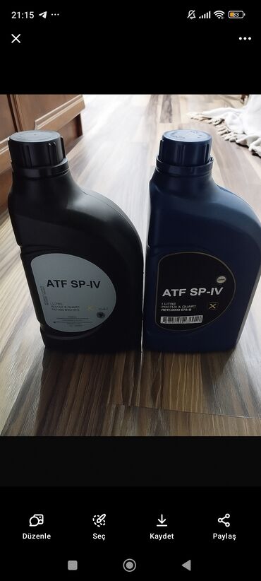 loreva reed diffuser: ATF SP-IV avtomatik transmissiya yağı – 1 litr (hər qab). Şüşə tipli