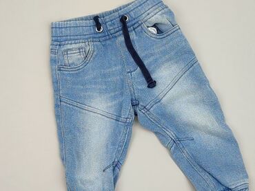 czarne jeansy z wysokim stanem hm: Jeans, Lupilu, 1.5-2 years, 92, condition - Very good