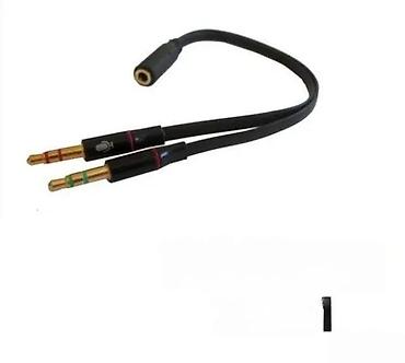 Druga oprema za računare i laptopove: Adapter/razdvojnik za slušalice i mikrofon – 3,5 mm ženski TRRS na 2x — 1