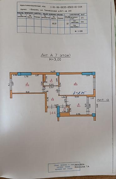 2 bedroom: 2 комнаты, 64 м², Пишпек Элитка, 7 этаж, Евроремонт — 9