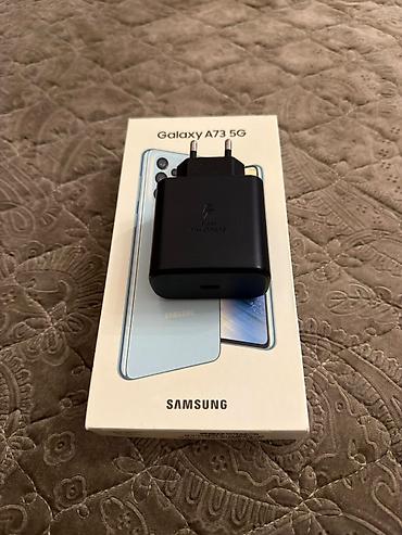 samsung ego: Samsung Galaxy A73 5G, 256 GB, rəng - Yaşıl, Barmaq izi — 7