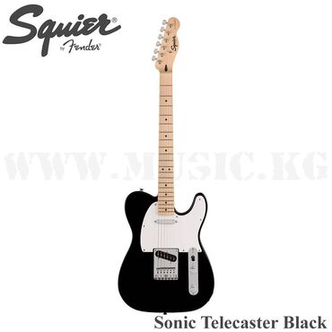 курсы гитары: Электрогитара Squier Sonic Telecaster, Maple Fingerboard, White