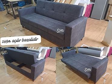 bag ucun stol stullar: Bu dəstə rahat künc divan və iki stul daxildir. Divan açıq firuzəyi — 9