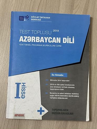 Testlər: Məhsul: “Azərbaycan dili – Test Toplusu” (DİM, 2019), I hissə — 1