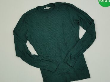 Bluzki: Bluza H&M, S (EU 36), stan - Dobry, wzór - Jednolity kolor, kolor - Zielony