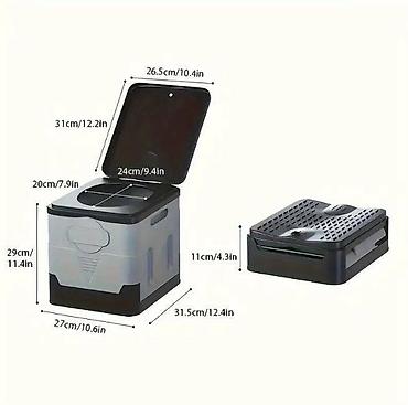 Oprema za kampovanje: Prenosivi sklopivi toalet/kanta – multifunkcionalna kutija za — 8