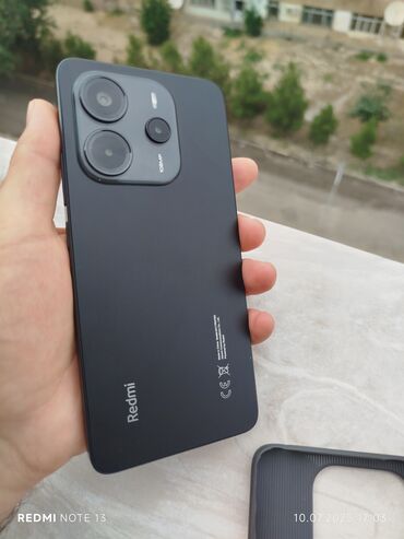 куплю морозилку б у: Redmi Note 14, 256 GB, rəng - Qara, Zəmanət, Sensor, Barmaq izi