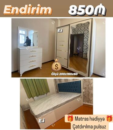 Divan və kreslo dəstləri: Yataq desti