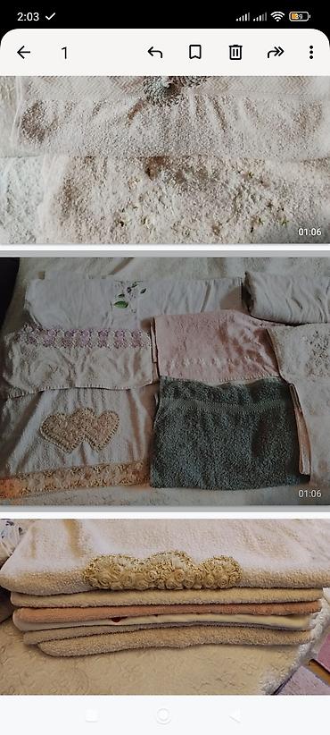 hamam dest: Məhsul: Pambıq dəsmallar dəsti - Material: 100% pambıq (etiketdə — 7