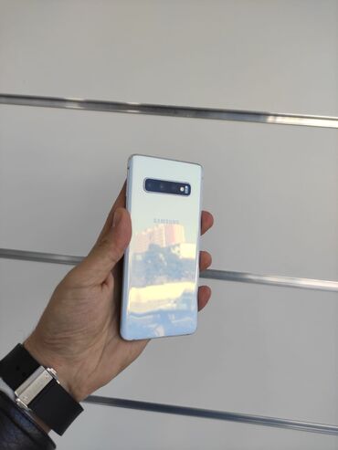 Samsung: Samsung Galaxy S10, 128 GB, rəng - Mavi, Düyməli, Barmaq izi