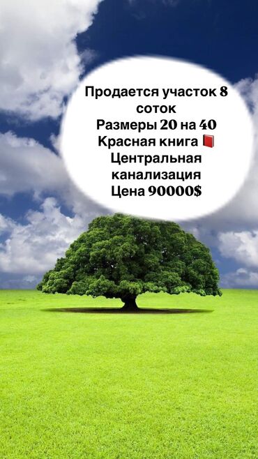 Продажа участков: 8 соток, Для строительства, Договор купли-продажи, Красная книга