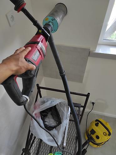 Установка вытяжек и вентиляции: Сухое алмазная сверления отверстий под вытяжку отопление сантехника — 11