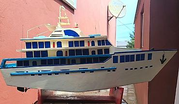 model: Əl işı maket yaxta/gəmi modeli - Material: əsasən ağac və kontrplak — 2