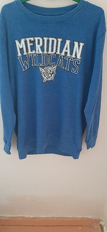 шубы из экомеха: Світшот MERIDIAN WILDCATS - Цвет: насыщенный сине-голубой (меланж). - — 1