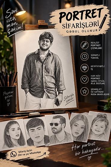 Rəsm əsərləri, portretlər lalafo.az -da Rəsm əsərləri, portretlər