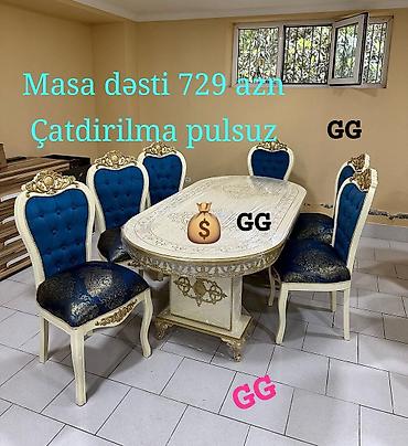 Столы и стулья: Masa desti rəng seçimi var — 1