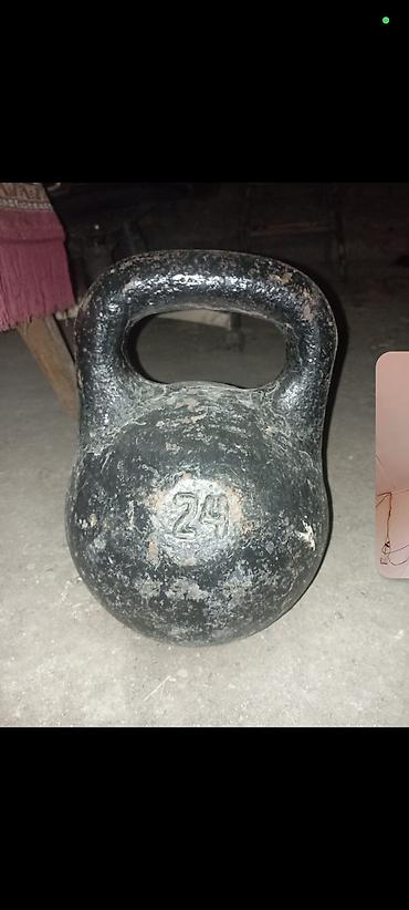 velosipet 29 luq: Dəmir qantel (girya) – 24 kq - Material: tam tökmə dəmir - Çəki: 24 — 1
