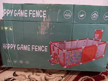 Игровые манежи: Манеж‑игровая зона Happy Game Fence - Просторный детский манеж с — 1