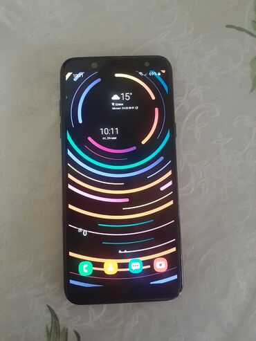telefon alisi ve satisi: Samsung Galaxy A6, 32 ГБ, цвет - Черный, Отпечаток пальца, Face ID