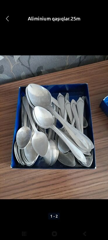 şam ağac: Aliminium qaşiqlar.15m