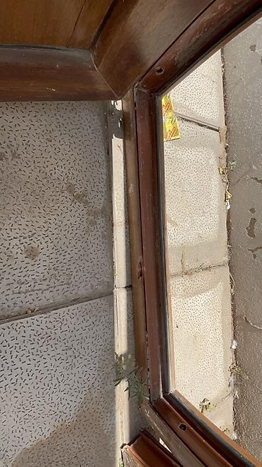 islenmis plastik qapilar: - Material: tam taxta (təbii ağac teksturası, isti qəhvəyi ton) - — 3