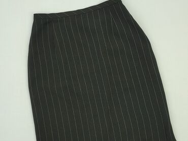 czarne spódnice midi z wysokim stanem: Skirt, M (EU 38), condition - Perfect