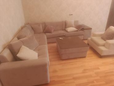 ikinci el salon kreslosu: İşlənmiş, Klassik divan, Jurnal masası, 2 kreslo, Bazasız, Açılmayan — 3