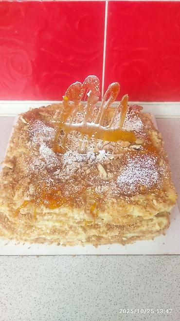 Выпечка, хлебобулочные изделия: Торт Наполеон домашний, все свежее, готовится на заказ — 5