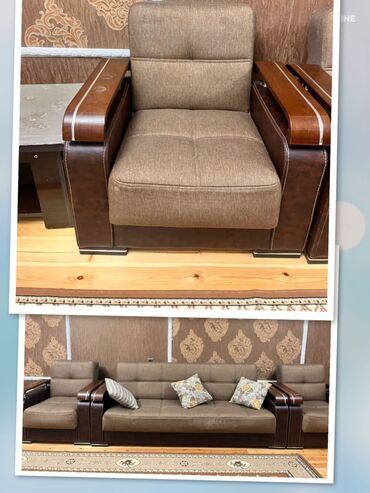 islenmis divan kreslo satilir: Divan