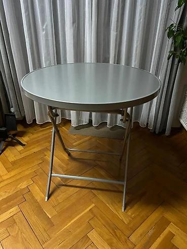 Okrugli sklopivi sto – metalna konstrukcija - Prečnik ploče