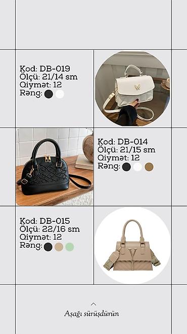 küpe: Məhsul: Qadın çiyin/əl çantaları kolleksiyası (Dolce Baganna) Model — 1