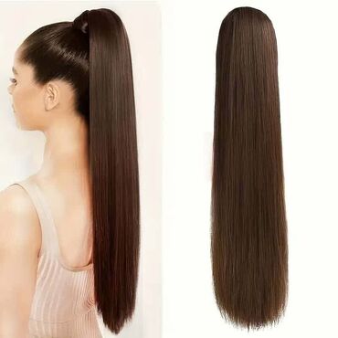 Perike i klipse: Ekstenzija rep na čičak – različite teksture i boje - Tip: sintetička — 3