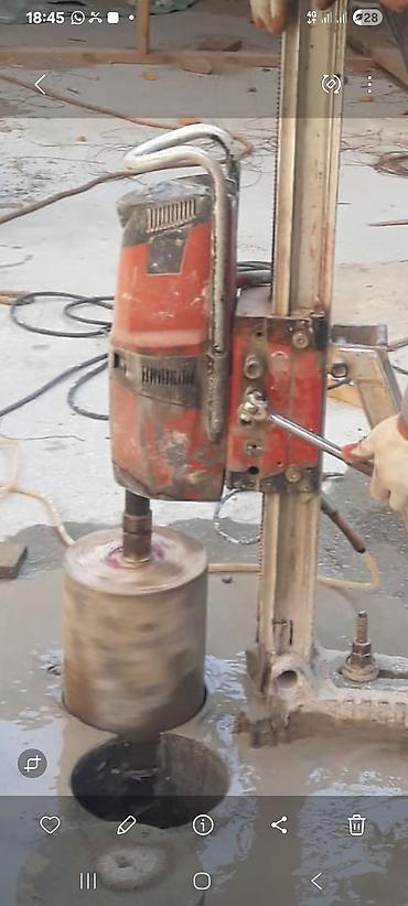 balta disk: Beton kəsmə və deşmə avadanlıqları - Diamant karot qazma dəzgahı — 1