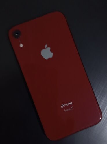 рабочий телефон: IPhone Xr, Б/у, 128 ГБ, Красный, 79 %