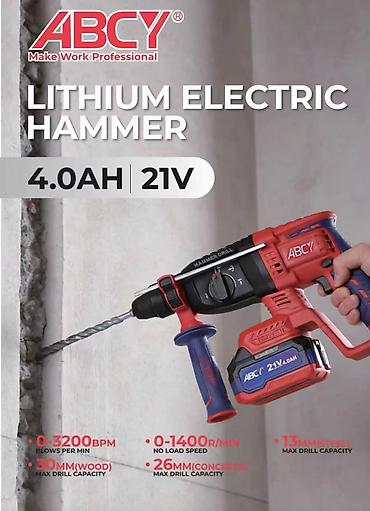qazma baltaları: Abcy firmasına məxsus 2 kq gücündə batareyalı perforator. 2 — 1