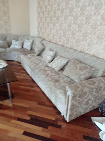 Künc divan, İşlənmiş, Açılan, Bazalı, Parça, Çatdırılma yoxdur