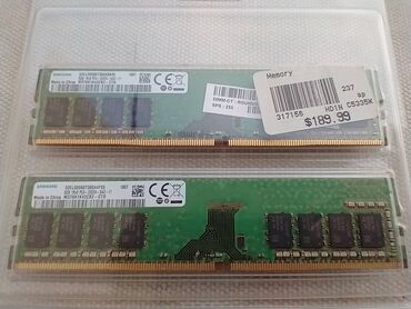 Operativ yaddaş (RAM): Operativ yaddaş (RAM) Samsung, 16 GB, 2666 Mhz, DDR4, PC üçün, İşlənmiş